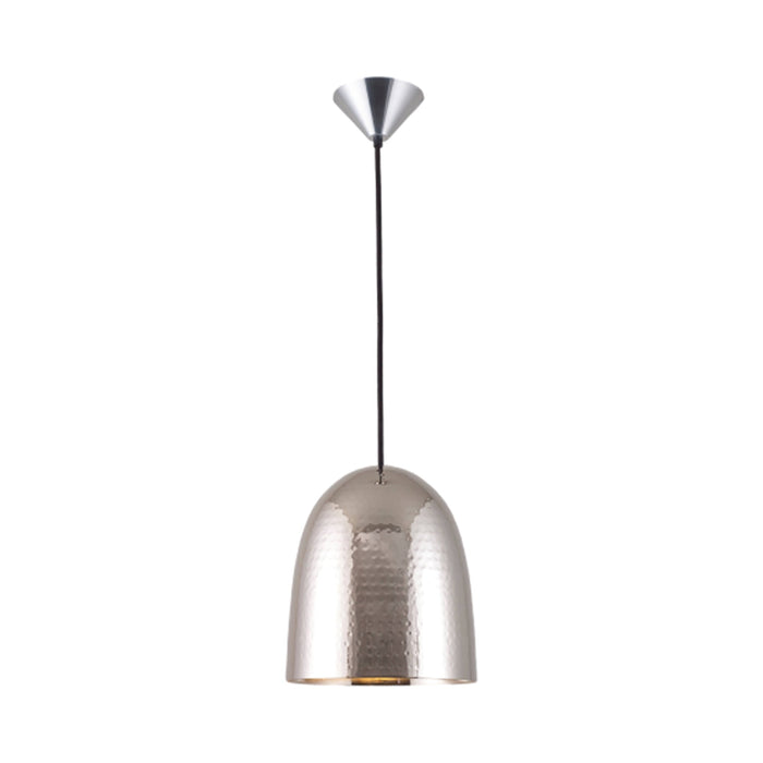 Stanley Pendant Light in Hammered Nickel Plated (Medium).