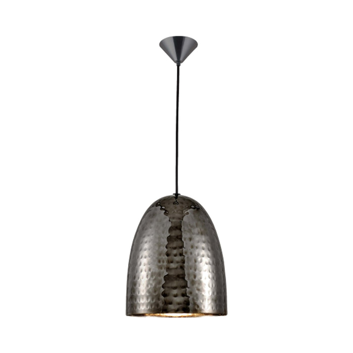 Stanley Pendant Light in Black Hammered Nickel (Large).