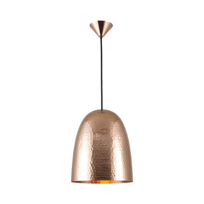 Stanley Pendant Light in Hammered Copper (Large).