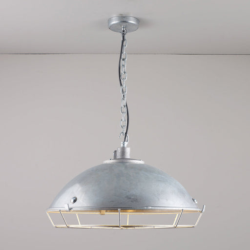 Steel Working Pendant Light in Detail.