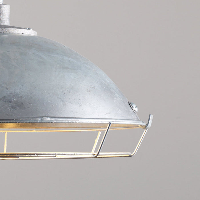 Steel Working Pendant Light in Detail.