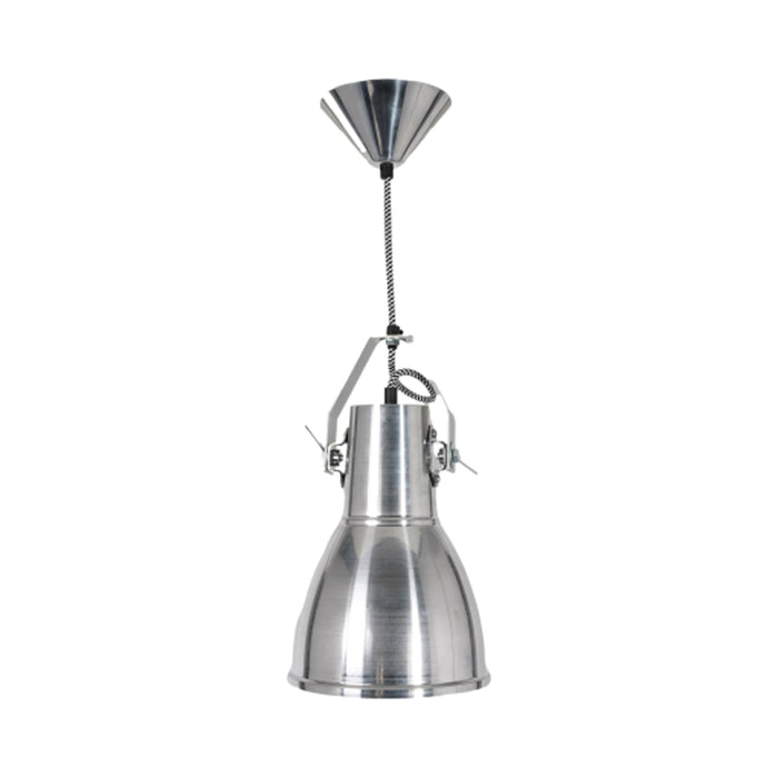 Stirrup Pendant Light in Natural Aluminium (Medium).