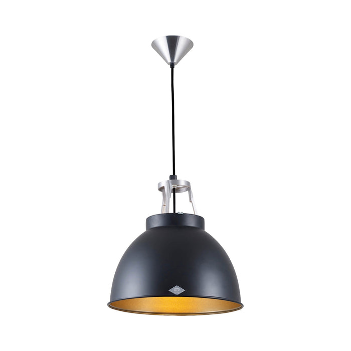 Titan Pendant Light in Black/Bronze (Small/No Glass).