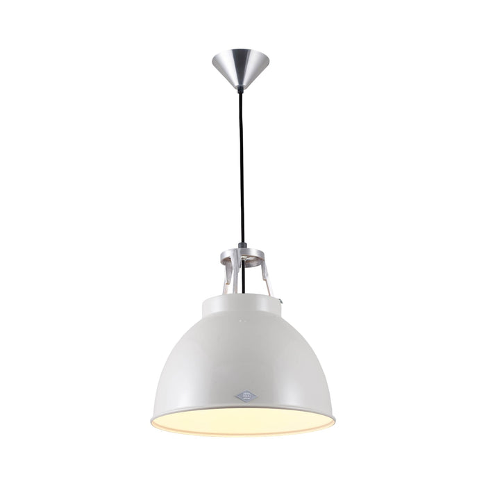 Titan Pendant Light in Putty Grey/White (Small/No Glass).