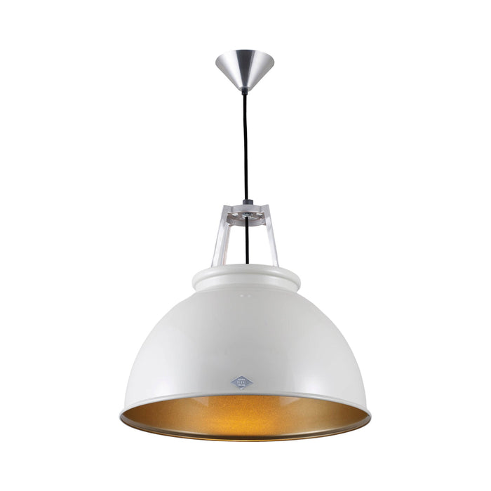 Titan Pendant Light in Putty Grey/Bronze (Medium/No Glass).