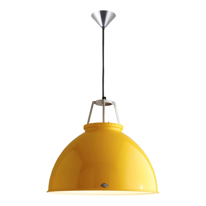 Titan Pendant Light in Yellow/White (Large/No Glass).