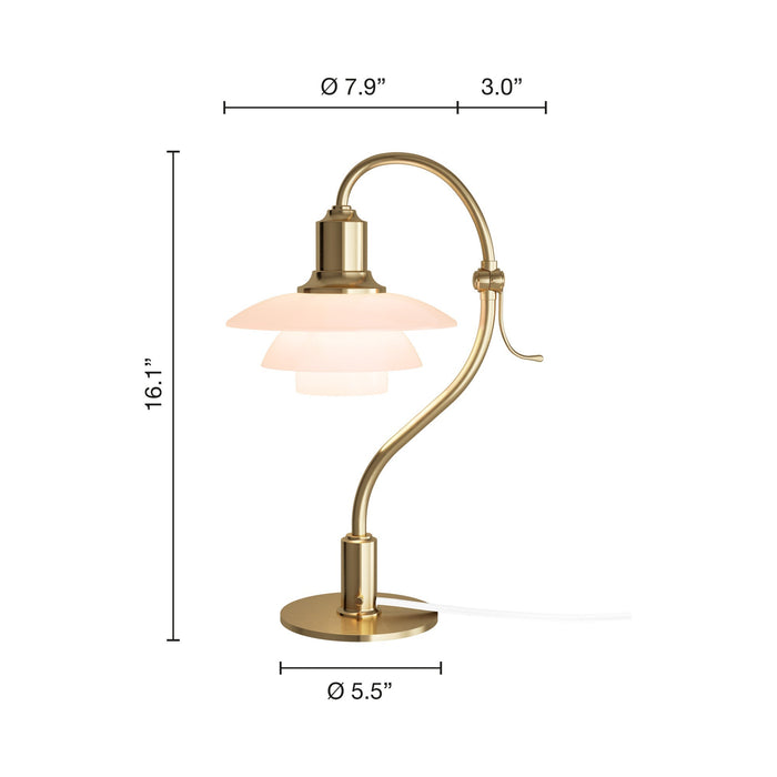 PH 2/2 Question Mark Table Lamp - line drawing.