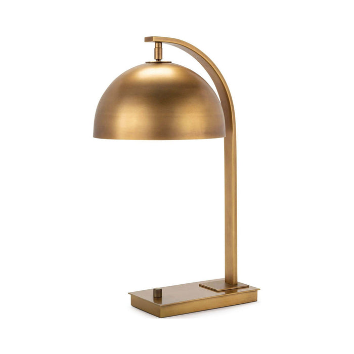 Otto Table Lamp in Natural Brass.