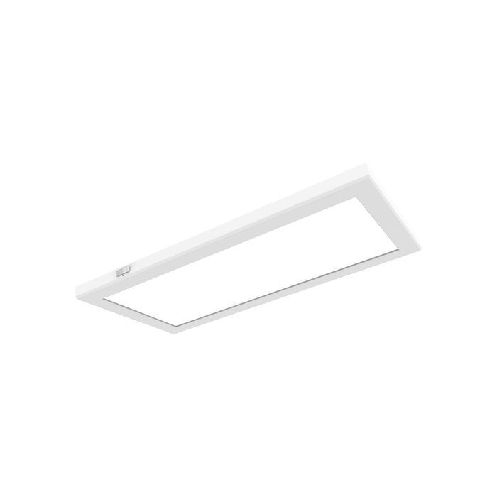 Blink Pro LED Flush Mount Ceiling Light in White (12" Rectangular / 24W).