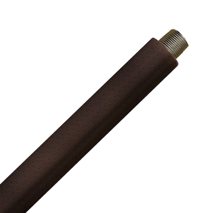 Savoy House Extension Downrod in Dark Wood with Guilded Bronze.