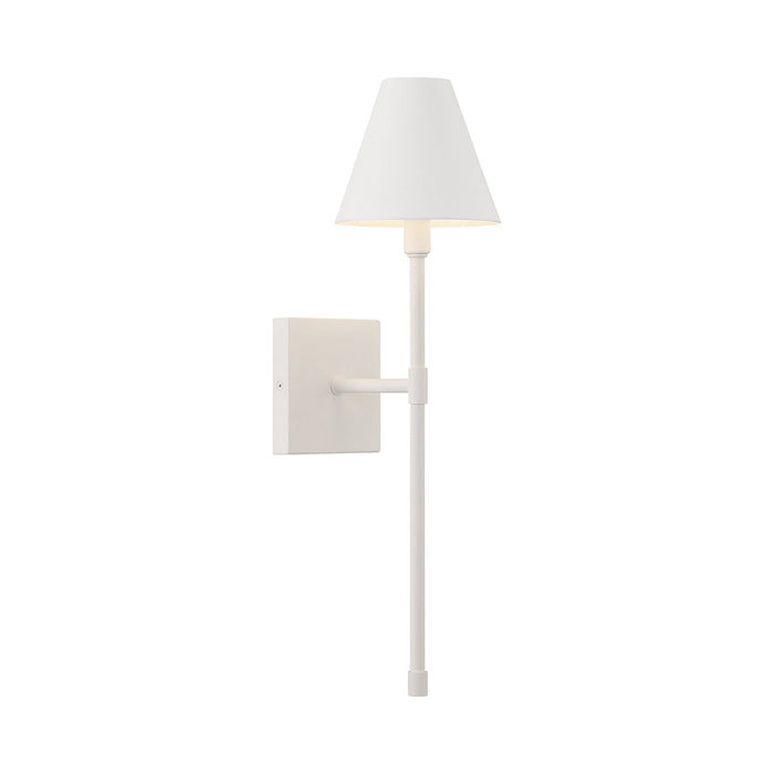 Jefferson Wall Light in Bisque White.