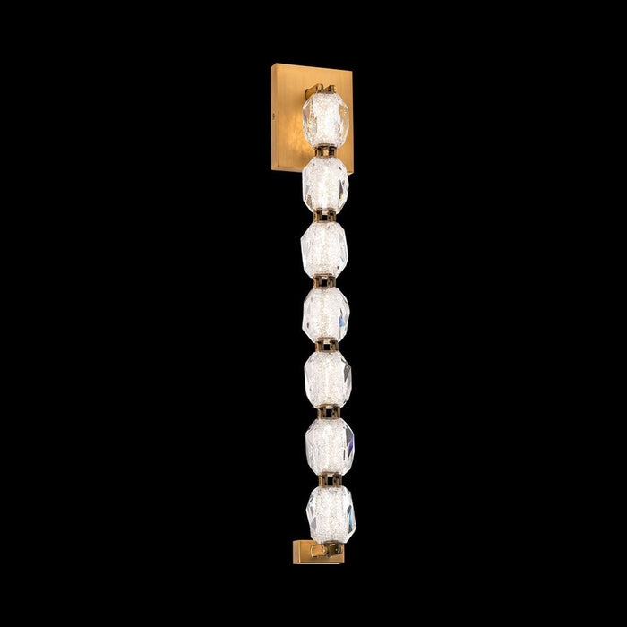 Seduction LED Wall Light in Aged Brass (7-Light).