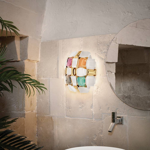 Mida Applique Wall Light in bathroom.