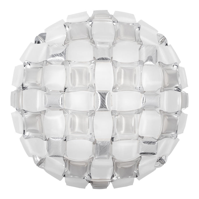 Mida Ceiling / Wall Light in White/Platinum (Large).