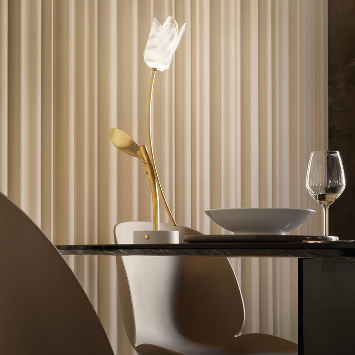 Tulip LED Table Lamp in dining room.