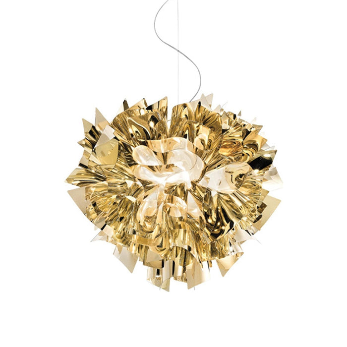 Veli LED Pendant Light in Gold - Transparent Wire (Large).