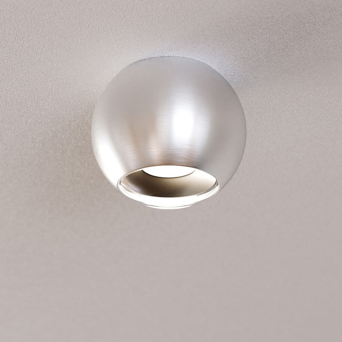 Hemisphere LED Flush Mount Ceiling Light in Detail.