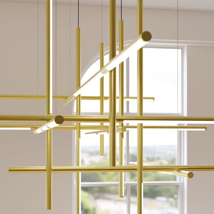 Labyrinth Intersections LED Pendant Light in Detail.