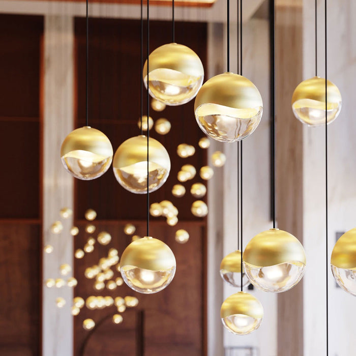 Grapes® 24-Light Round LED Multipoint Pendant Light in Detail.