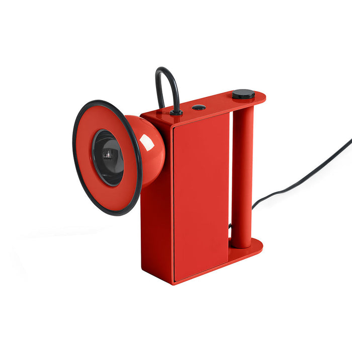 Minibox LED Table Lamp in Red.