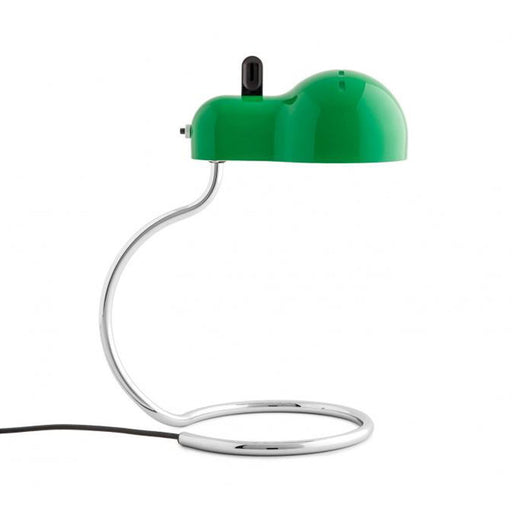 MiniTopo Table Lamp in Green/Chrome.