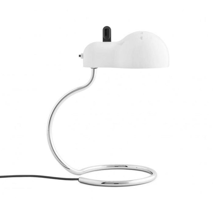 MiniTopo Table Lamp in White/Chrome.