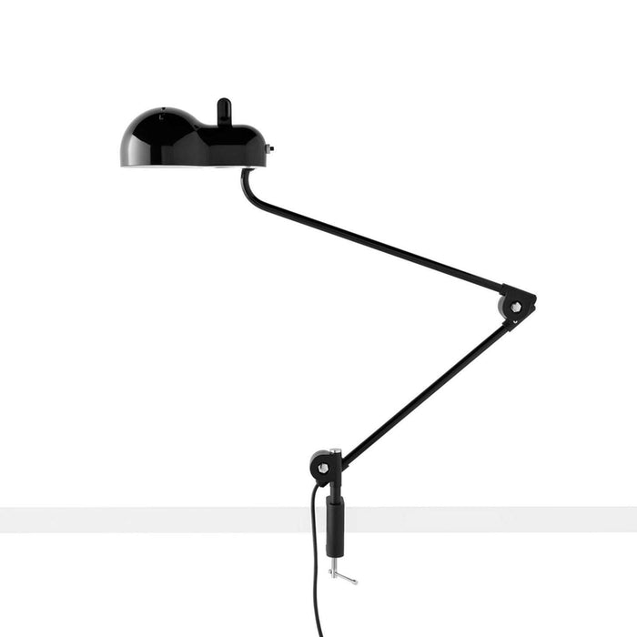 Topo Clamp Table Lamp in Black.