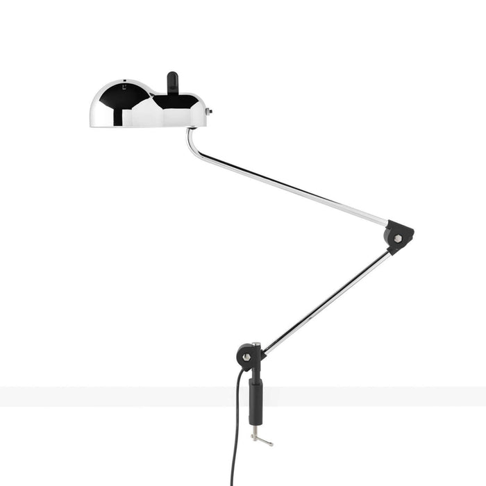 Topo Clamp Table Lamp in Chrome.