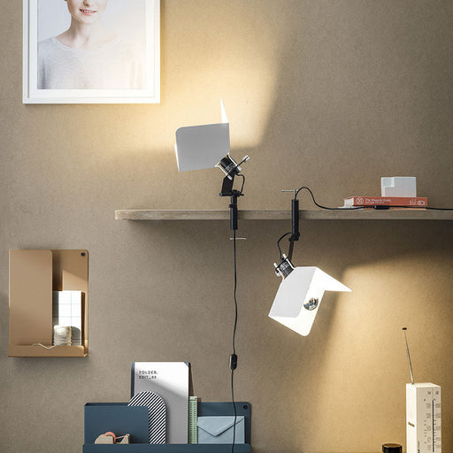 Triedro Table Lamp/Wall Light in living room.