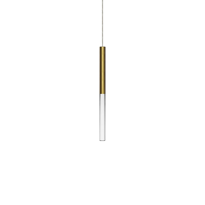 Acrylic LED Pendant Light in Gold (Small).