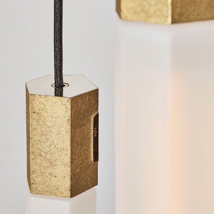 Basalt Triple Pendant Light in Detail.