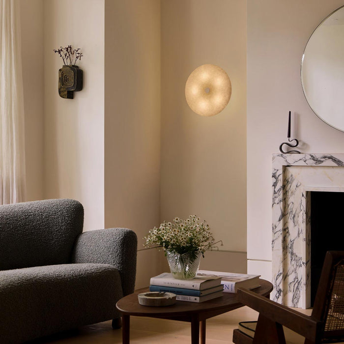 Magma Semi Flush Mount Ceiling Light in living room.