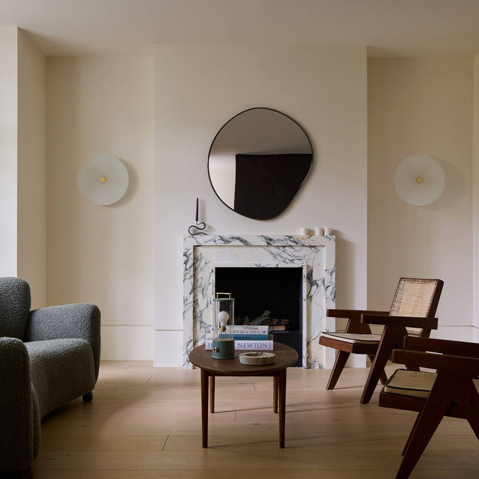 Magma Semi Flush Mount Ceiling Light in living room.