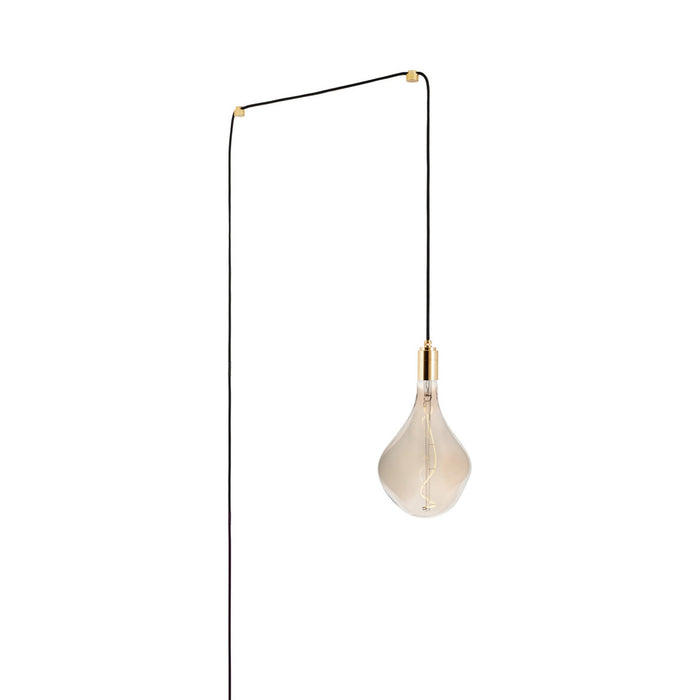 Voronoi II Plug-In Pendant Light in Brass.