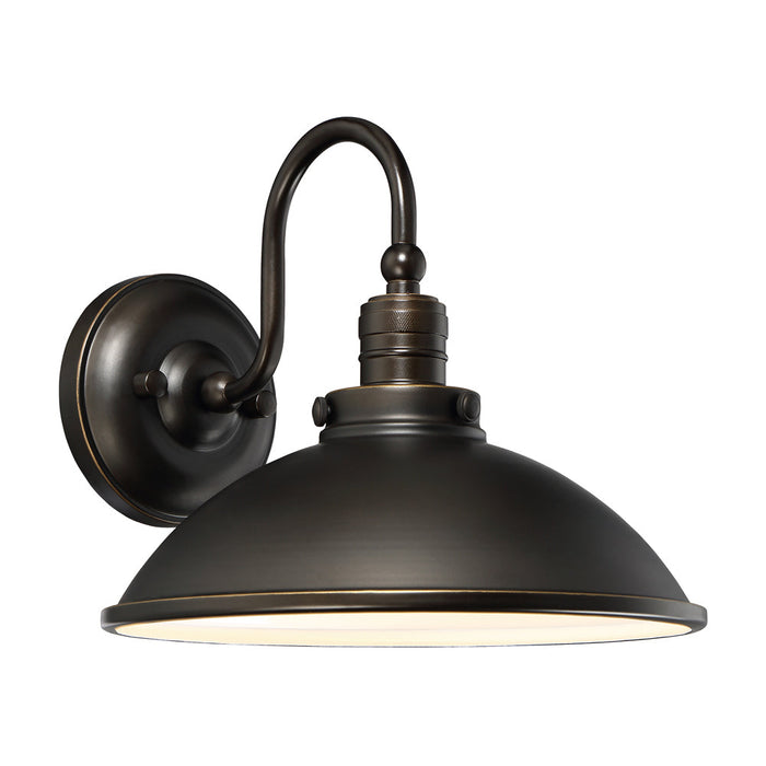 Baytree Lane Outdoor LED Wall Light in Oil Rubbed Bronze/Gold Highlights (9.75-Inch).