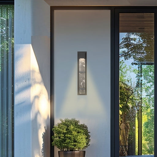 Sol Outdoor LED Wall Light in Outside Area.