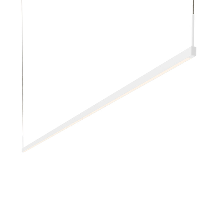 Thin-Line™ LED Pendant Light in Satin White (2-Light/96-Inch).