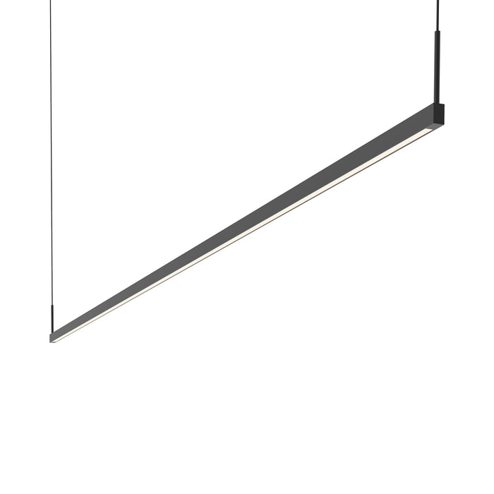 Thin-Line™ LED Pendant Light in Satin Black (2-Light/96-Inch).