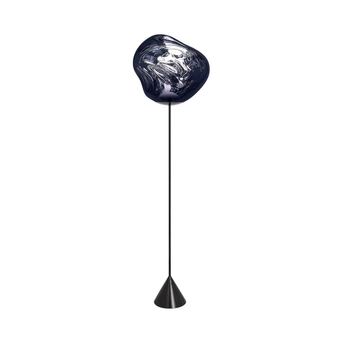 Melt Cone Slim LED Floor Lamp in Smoke.