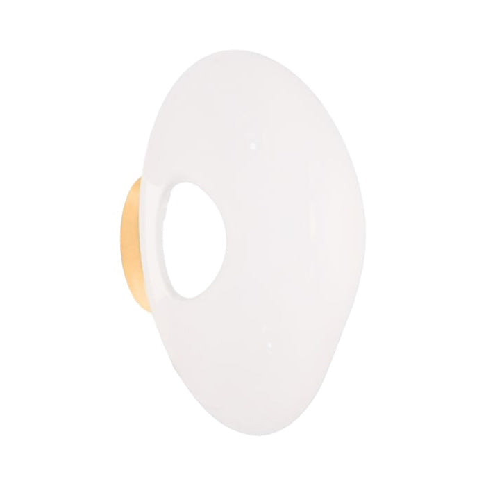 Melt LED Ceiling / Wall Light in Opal/Gold (Large).