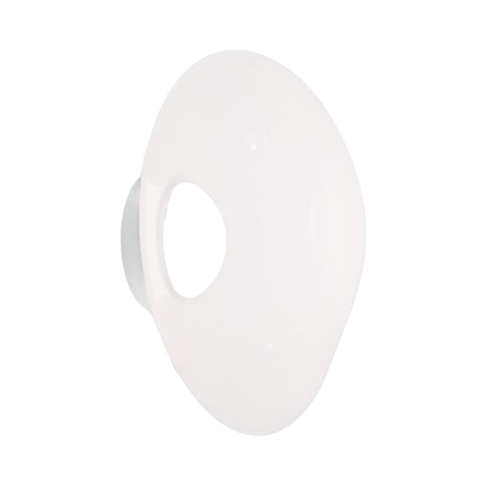 Melt LED Ceiling / Wall Light in Opal/Silver (Large).