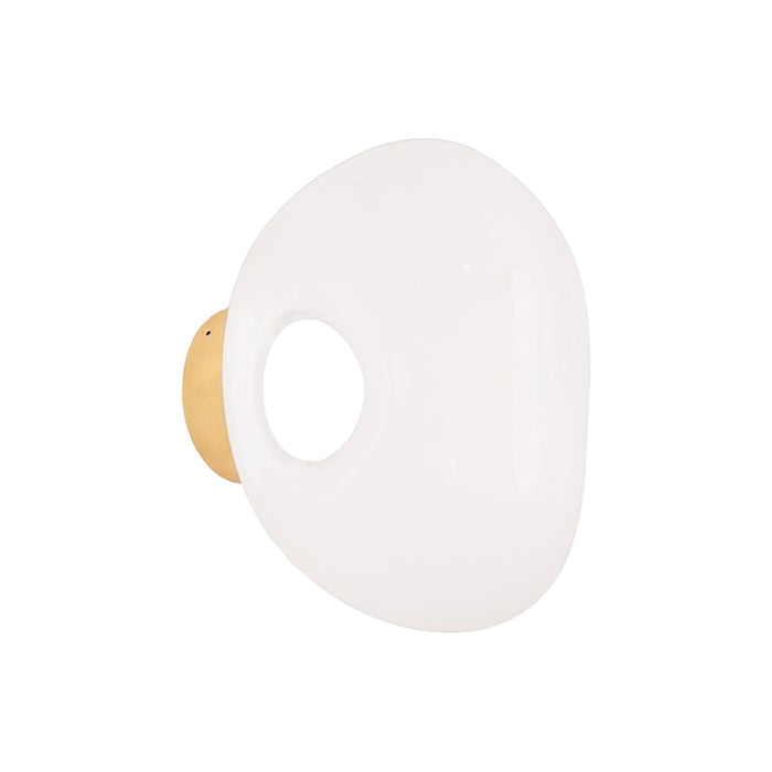 Melt LED Ceiling / Wall Light in Opal/Gold (Small).