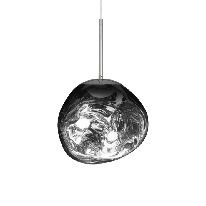 Melt LED Mini Pendant Light in Chrome.