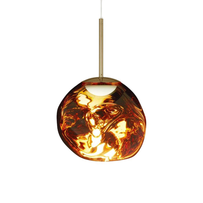 Melt LED Mini Pendant Light in Gold.