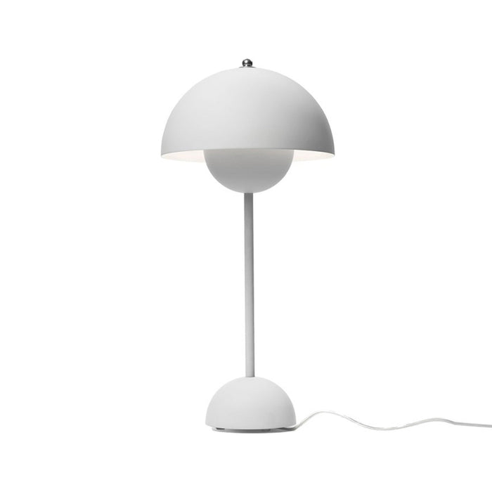 Flowerpot Table Lamp in Matt Light Grey.