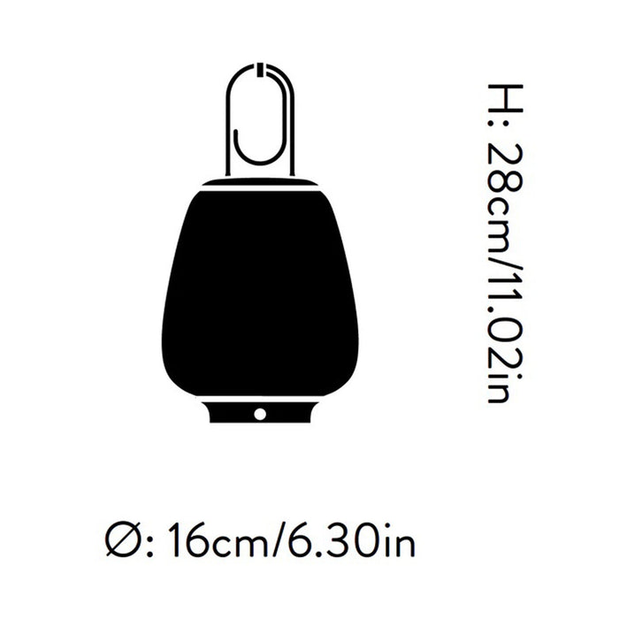 Lucca SC51 LED Table Lamp - line drawing.