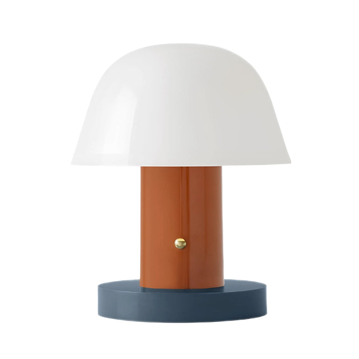 Setago Table Lamp in Rust/Thunder.