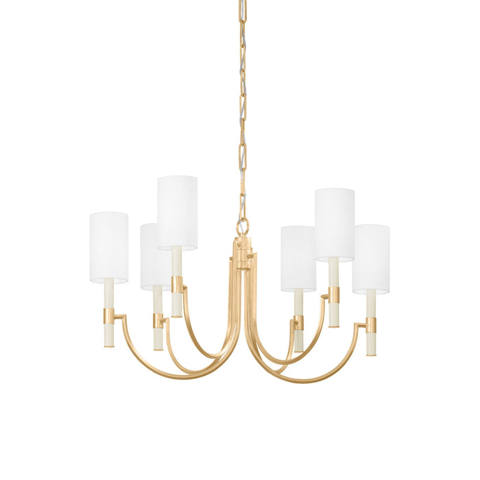 Gustine Chandelier in Vintage Gold Leaf (Small).