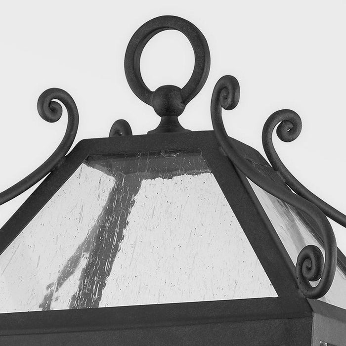 Santa Barbara County Outdoor Post Light in Detail.