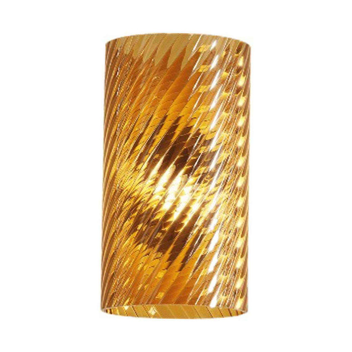 Armonia Wall Light in Matt Black Nickel/Dark Amber Striped Glass (8-Inch).